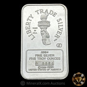 5oz Engelhard Liberty Trade Silver Vintage Silver Bar