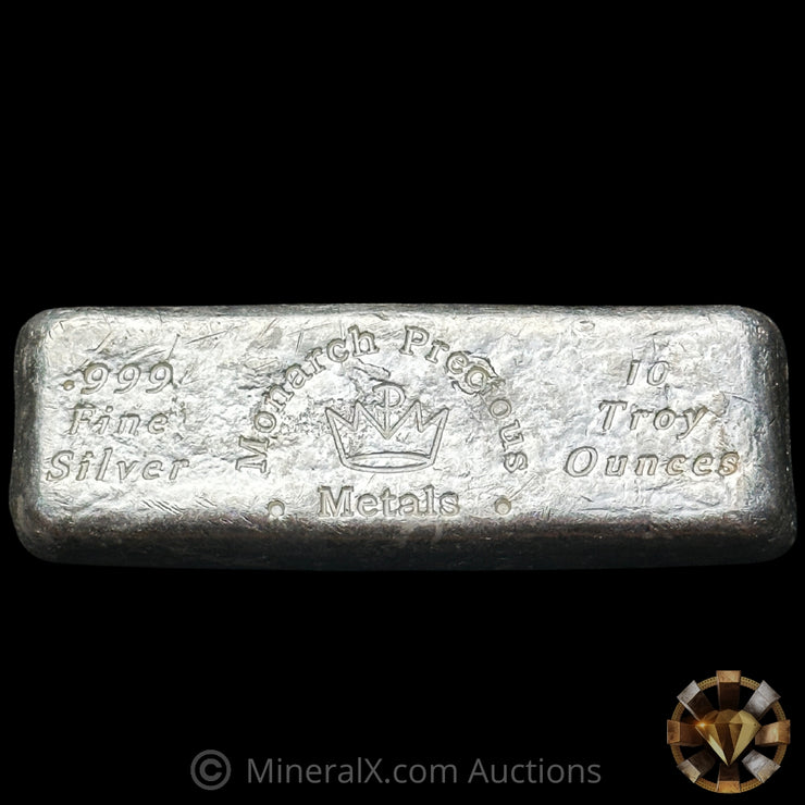 10oz Monarch Precious Metals Silver Bar