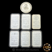 x7 1oz Misc Silver Bar & Coin Lot