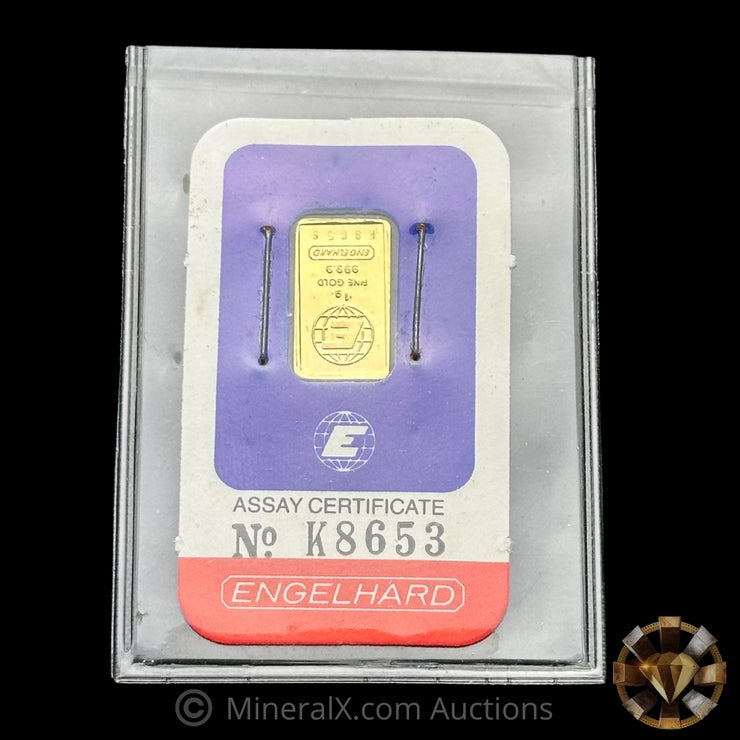 1g Engelhard Vintage Gold Bar