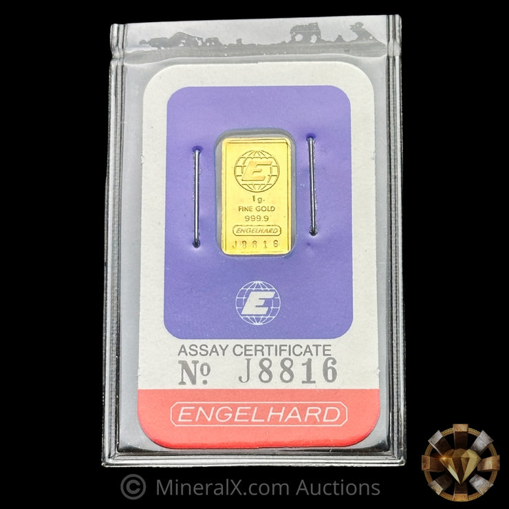 1g Engelhard Vintage Gold Bar