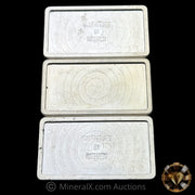 x3 10oz Academy Vintage Silver Stacker Bars