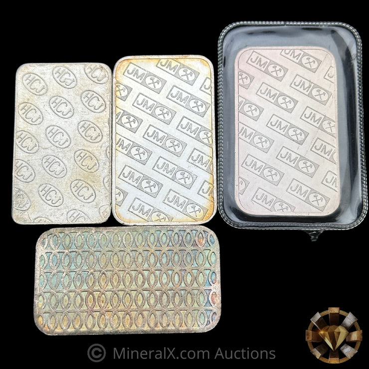 x4 1oz Misc Vintage Silver Bars