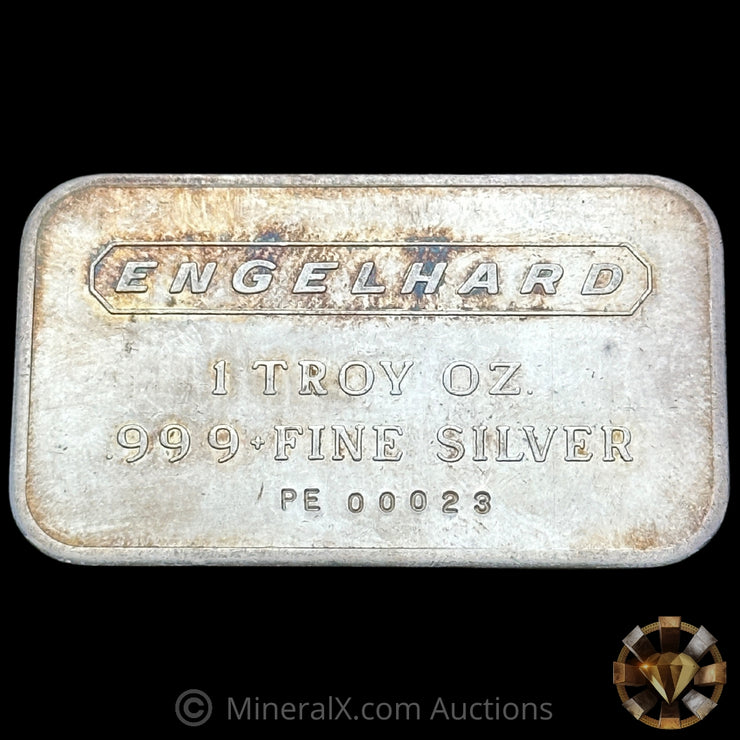 1oz Engelhard Vintage Silver Bar With Low Serial