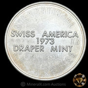 1oz 1973 Swiss Of America Vintage Silver Coin