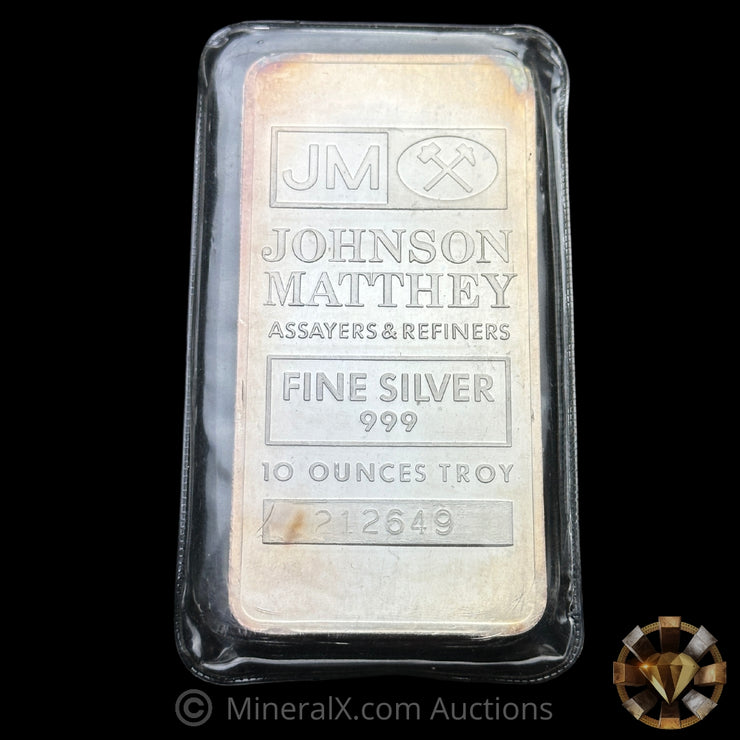 10oz Johnson Matthey JM Vintage Silver Bar