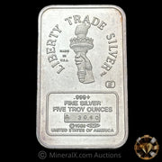 5oz Engelhard Liberty Trade Silver MTB Bank Vintage Silver Bar
