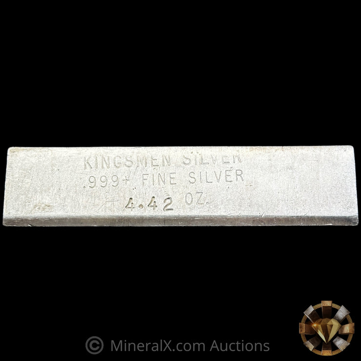 4.42oz Kingsmen Silver Vintage Silver Bar
