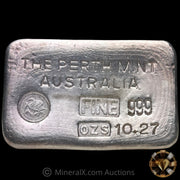 10.27oz The Perth Mint Australia Type B Vintage Silver Bar