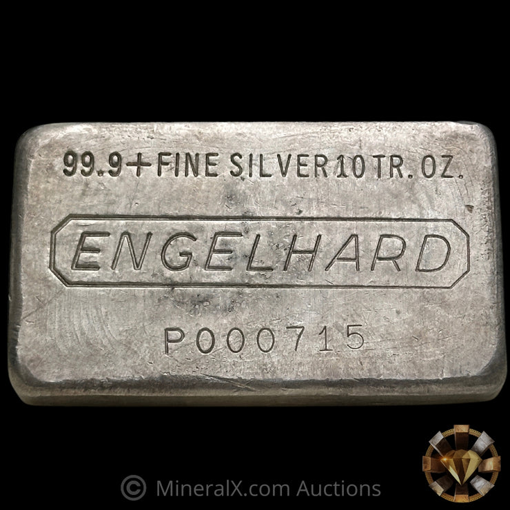 10oz Engelhard 7th Series (Early Production/Low Serial) Vintage Silver Bar