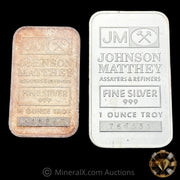 1.5oz (1oz & .5oz) Johnson Matthey JM Vintage Silver Bars