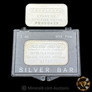 x2 1oz Engelhard Vintage Silver Bars (PB Prefix Low Serial & Original Packaging Example)