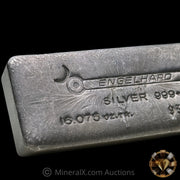 16.075oz (1/2 Kilo) Engelhard Bull Logo Poured Variety Vintage Silver Bar