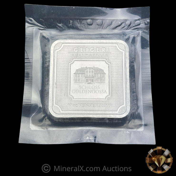 10oz Geiger Edelmetalle Silver Bar Mint In Original Seal