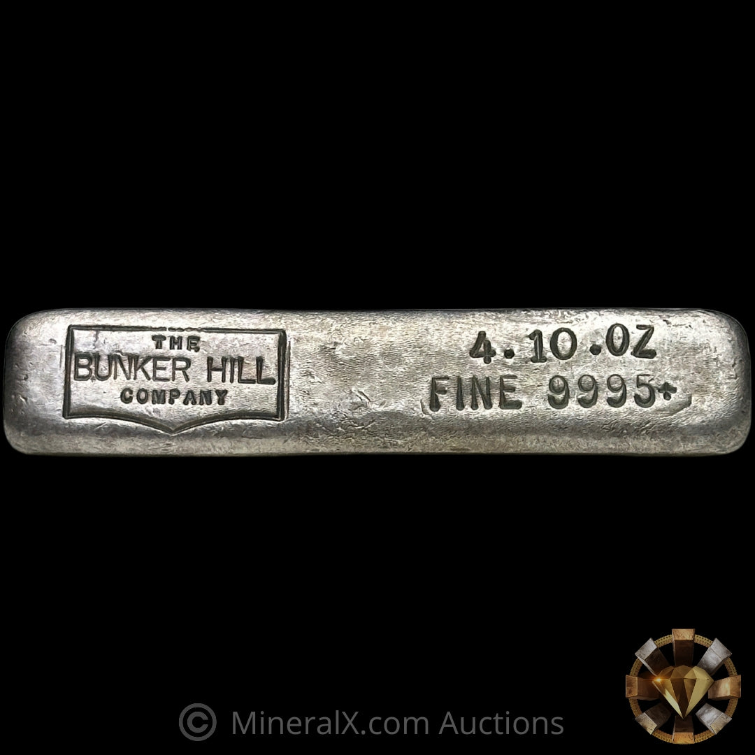 4.10oz The Bunker Hill Company Vintage Silver Bar – MineralX