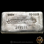 10oz Engelhard Floating Decimal Bull Logo Vintage Silver Bar