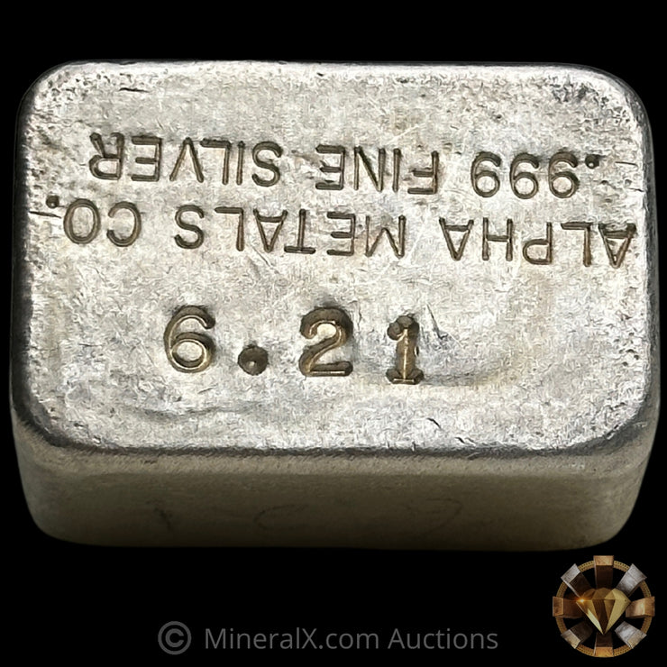 6.21oz Alpha Metals Co Vintage Silver Bar