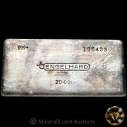 20oz Engelhard Bull Logo Vintage Silver Bar