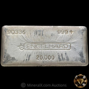 20oz Engelhard 3rd Series Flipped Serial/Fineness Variety Vintage Silver Bar