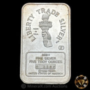 5oz Engelhard Liberty Trade Silver Vintage Silver Bar