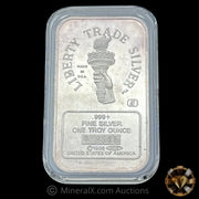 1oz Engelhard Liberty Trade Silver Vintage Silver Bar With Low Serial