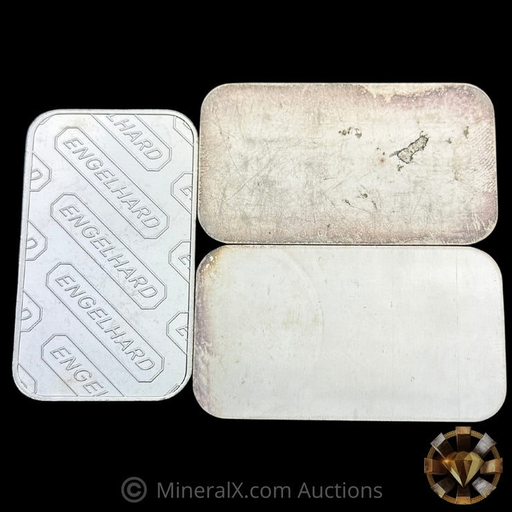 x3 1oz Engelhard Vintage Silver Bars