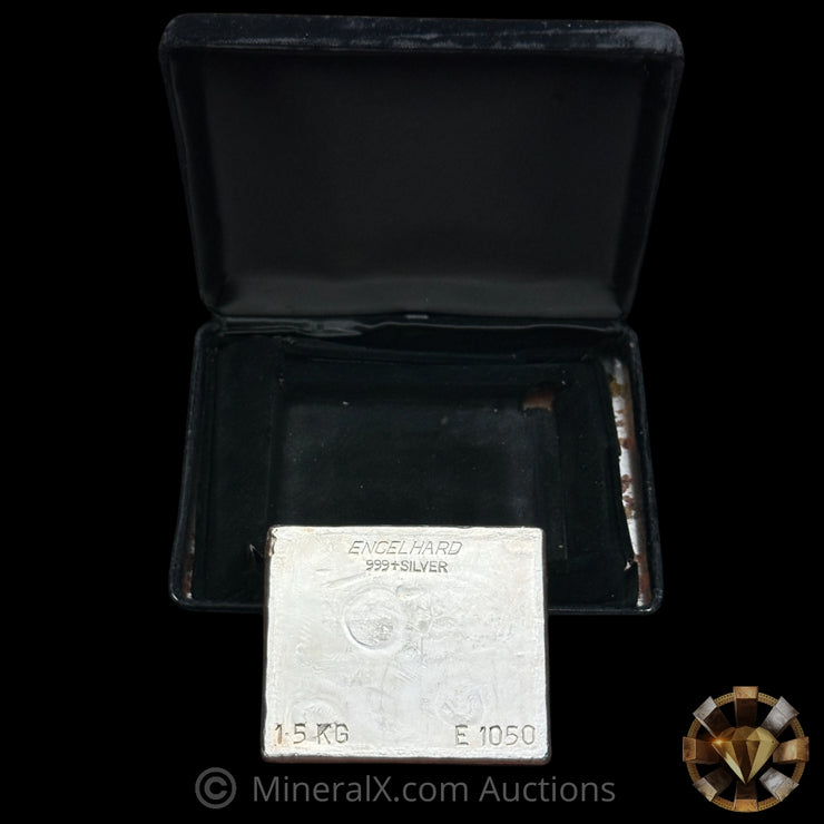 1.5kg (1 1/2 Kilo) Engelhard Australia "The Winning Way" Vintage Silver Bar With Lowest Serial Known For The Variety