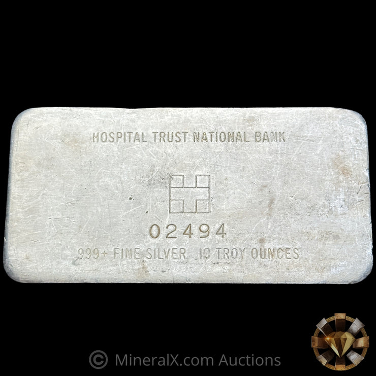 10oz Hospital Trust National Bank Vintage Silver Bar