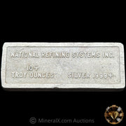 10oz National Refining Systems Inc Vintage Silver Bar