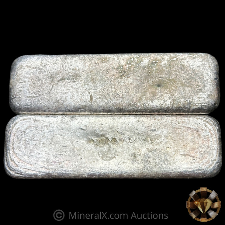 20.70oz (10.40oz & 10.30oz) No Hallmark Vintage Silver Bars