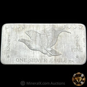 1oz 1972 W H Foster Eagle Vintage Silver Bar