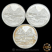 x3 1oz Swiss Of America Vintage Silver Rounds
