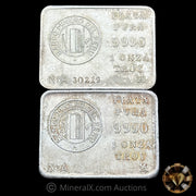 x2 1oz Banco Minero Del Peru Vintage Silver Bars