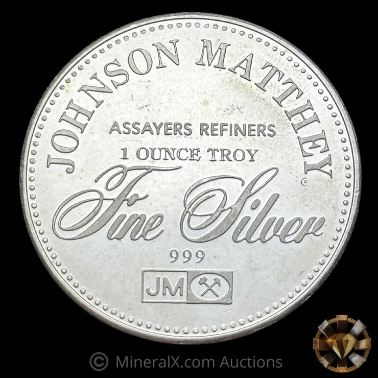 1oz Johnson Matthey JM Freedom Vintage Silver Coin