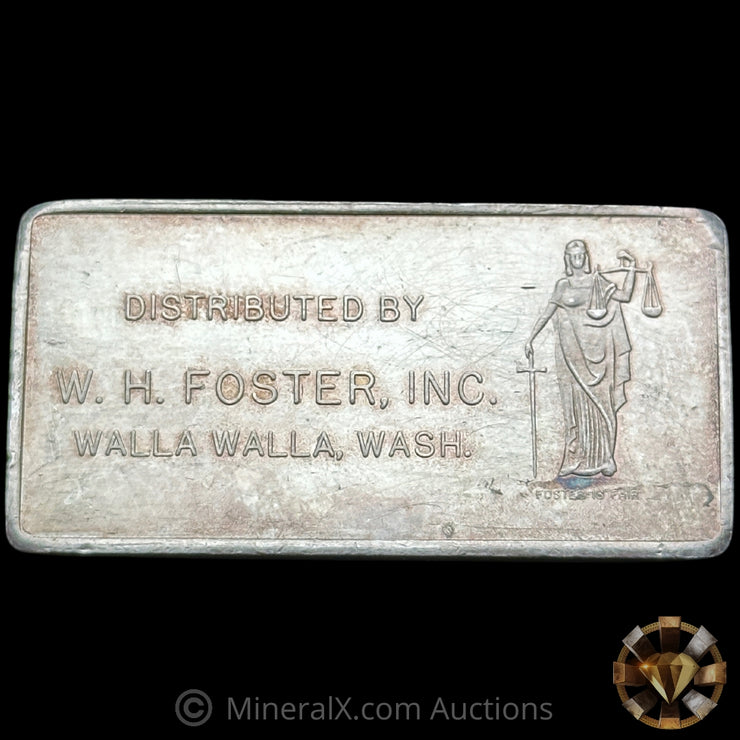 3oz W H Foster DMI Day Mines Inc Idaho Vintage Silver Bar