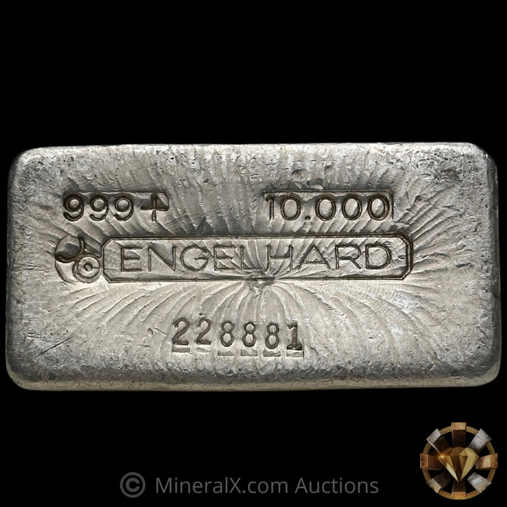 10oz Engelhard Bull Logo Vintage Silver Bar