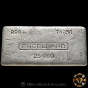 x2 25oz Engelhard 6th Series Vintage Silver Bars With Sequential Serials