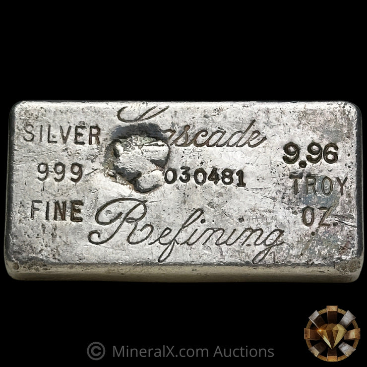 9.96oz Cascade Refining Vintage Silver Bar