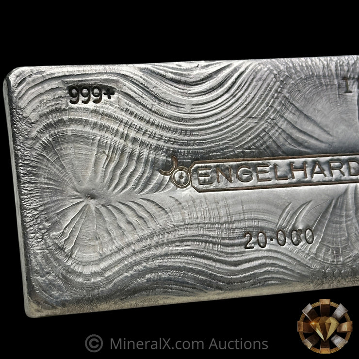 20oz Engelhard Bull Logo Vintage Silver Bar