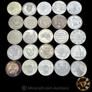 x25 1oz Misc Silver Coin Lot
