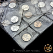 x71 1/20oz (3.55oz) Disney Mickey & Minnie Mouse Vintage Silver Coin Lot