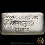 5oz Engelhard Bull Logo Vintage Silver Bar