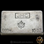 10oz JMC Johnson Matthey Maple Leaf Vintage Silver Bar