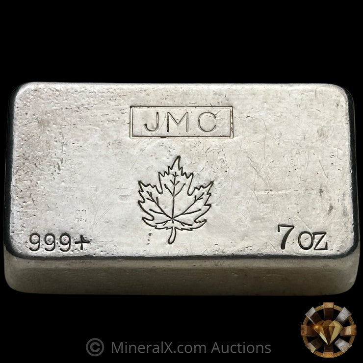 7oz JMC Johnson Matthey Maple Leaf Vintage Silver Bar