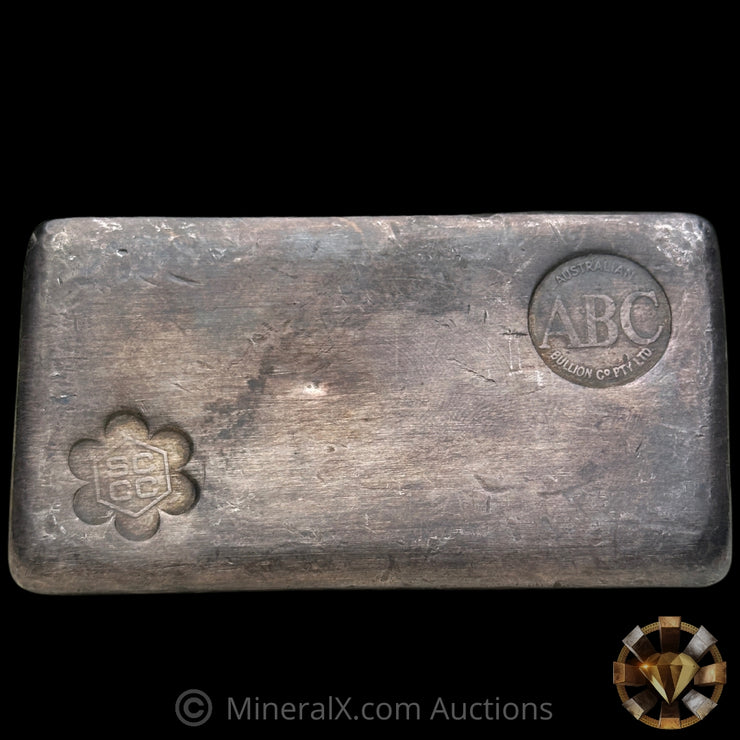 500g ABC Australian Bullion Company LTD SCCC Counterstamp Vintage Silver Bar