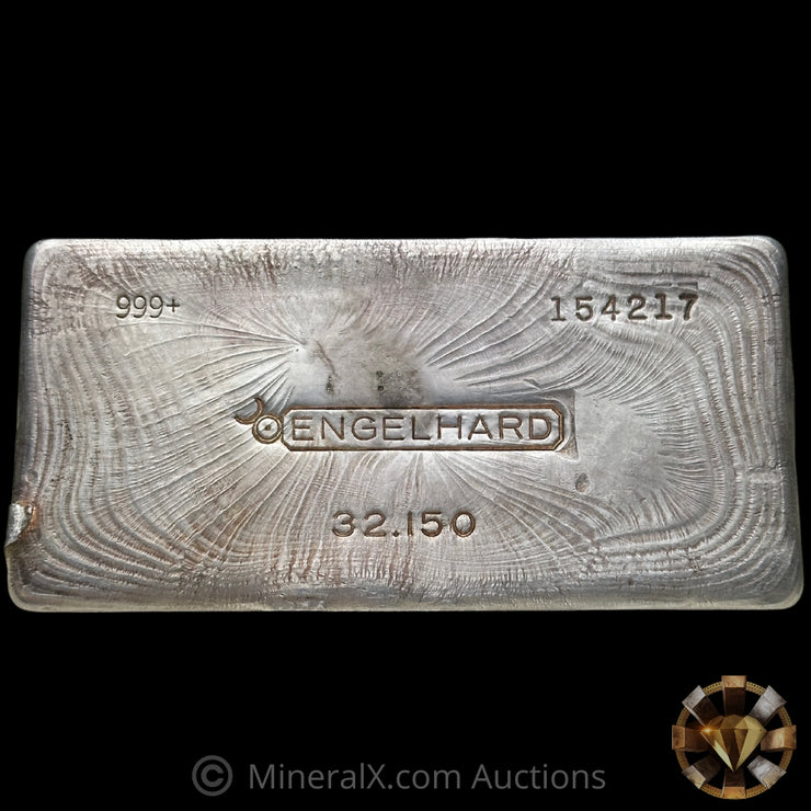 32.150oz (Kilo) Engelhard 2nd Series Vintage Silver Bar