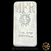 3oz World Mint MFR Vintage Silver Bar