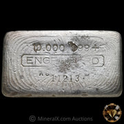 10oz Engelhard Vintage Silver Bar With Partial X8 Prefix Error