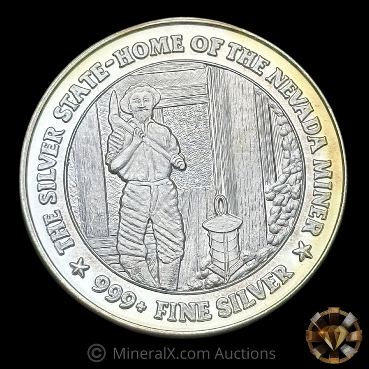 1oz NMI Nevada Metallurgical Inc Vintage Silver Coin
