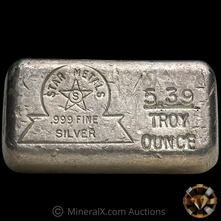 5.39oz Star Metals Vintage Silver Bar
